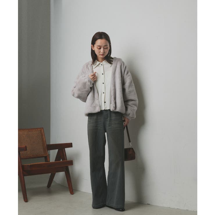 フード付きファーブルゾン | ad thie | 詳細画像27 