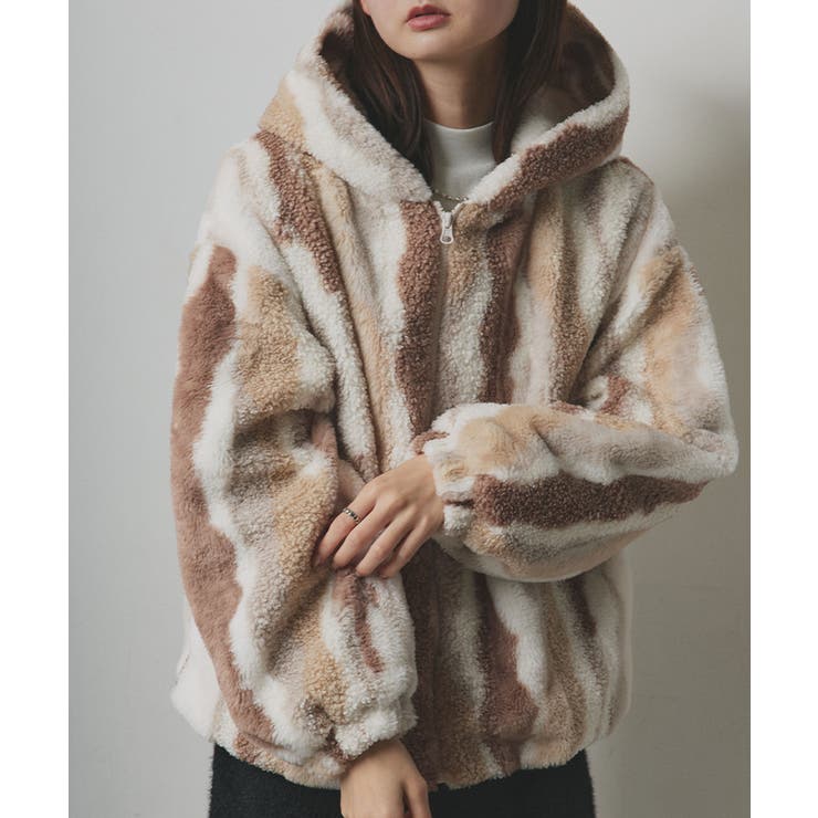 フード付きファーブルゾン | ad thie | 詳細画像46 