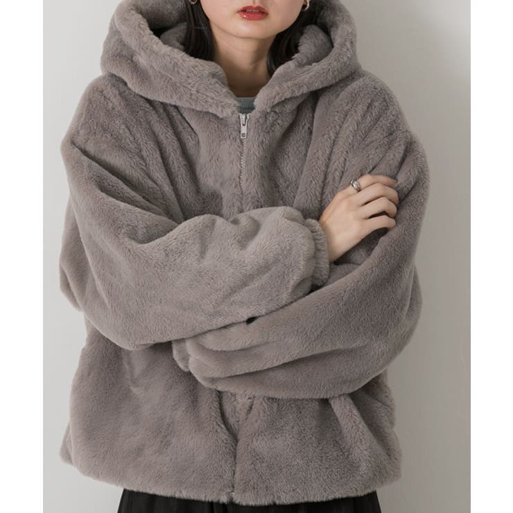 フード付きファーブルゾン | ad thie | 詳細画像55 