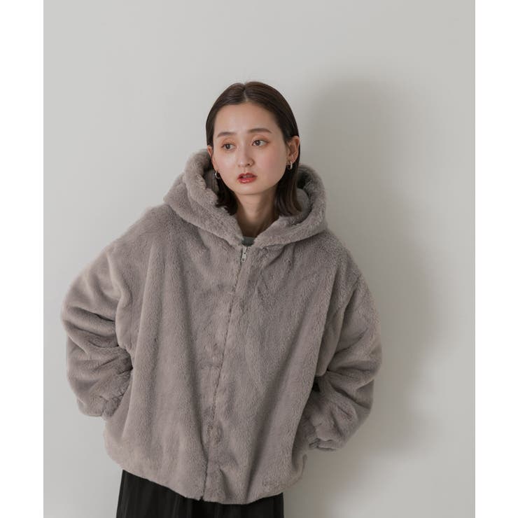 フード付きファーブルゾン | ad thie | 詳細画像56 