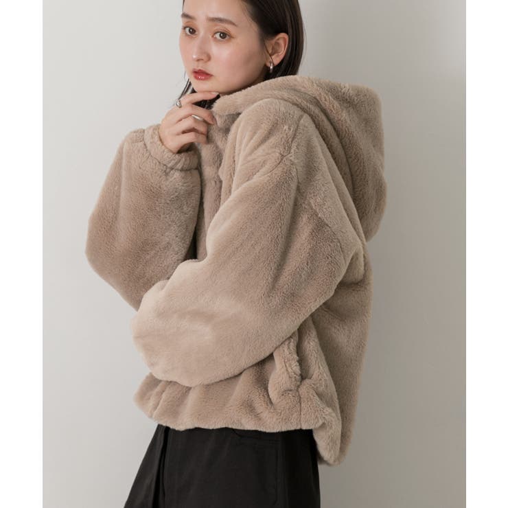 ザディグエヴォルテール　ファージャケット ブルゾン モコモコ フード付き ザディグエヴォルテール ファージャケット ブルゾン モコモコ フード付き