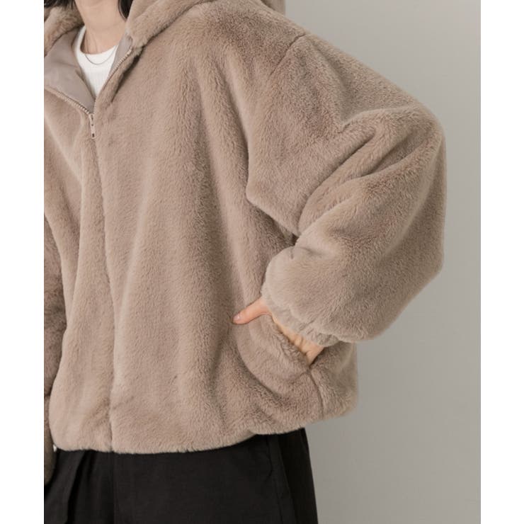 フード付きファーブルゾン | ad thie | 詳細画像62 