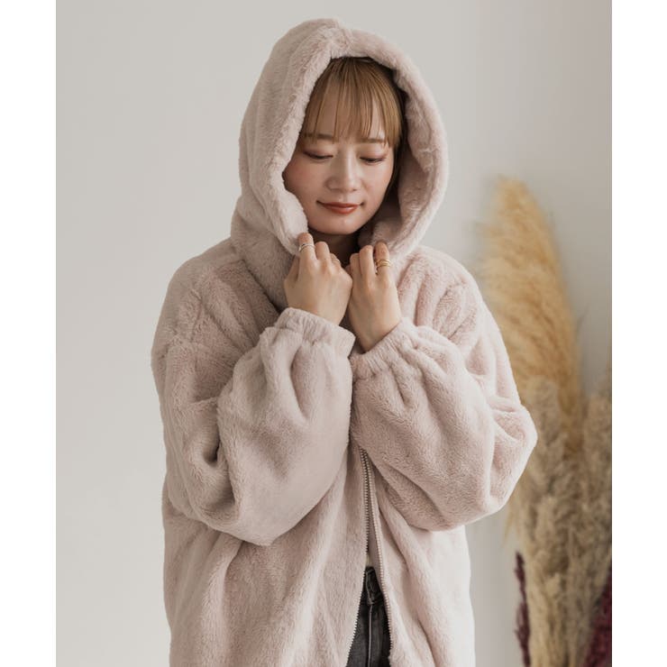 フード付きファーブルゾン | ad thie | 詳細画像66 