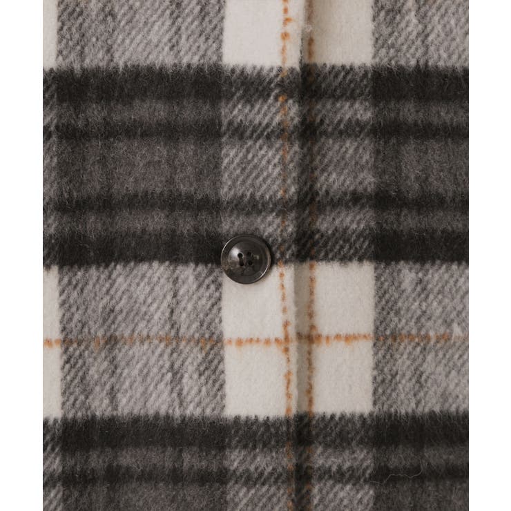 シャギーノーカラーコート | ad thie | 詳細画像21 