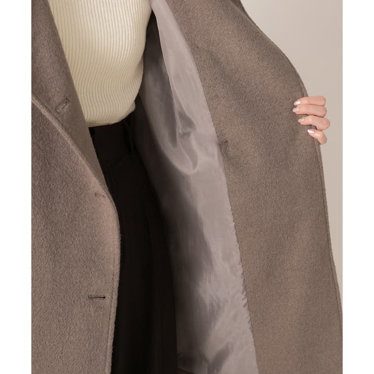 シャギースタンドカラーコート | ad thie | 詳細画像28 
