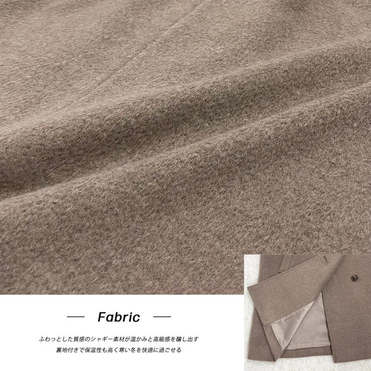 シャギースタンドカラーコート | ad thie | 詳細画像30 
