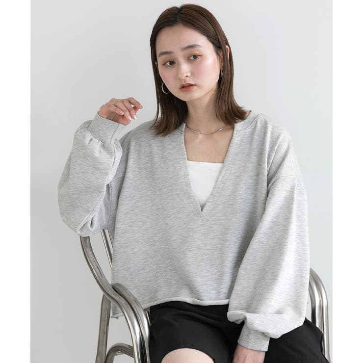 美品 DEPAREILLE デパリエ ウールVネックプルオーバー ポンチョ