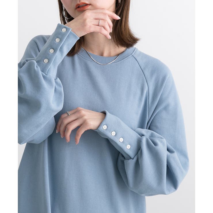 ボタンデザイン ボリュームスリーブワンピース | ad thie | 詳細画像17 
