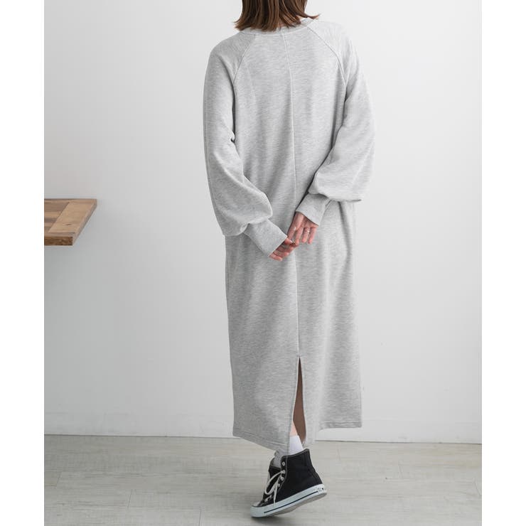 ボタンデザイン ボリュームスリーブワンピース | ad thie | 詳細画像8 