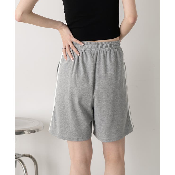 サイドライン スムースショートパンツ | ad thie | 詳細画像16 