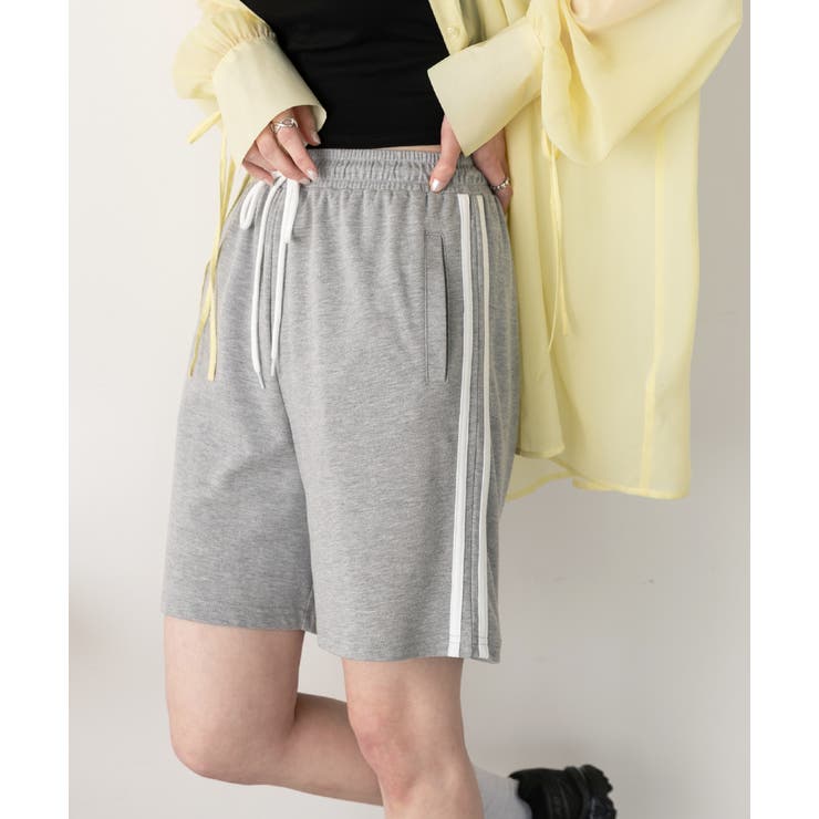 サイドライン スムースショートパンツ | ad thie | 詳細画像18 