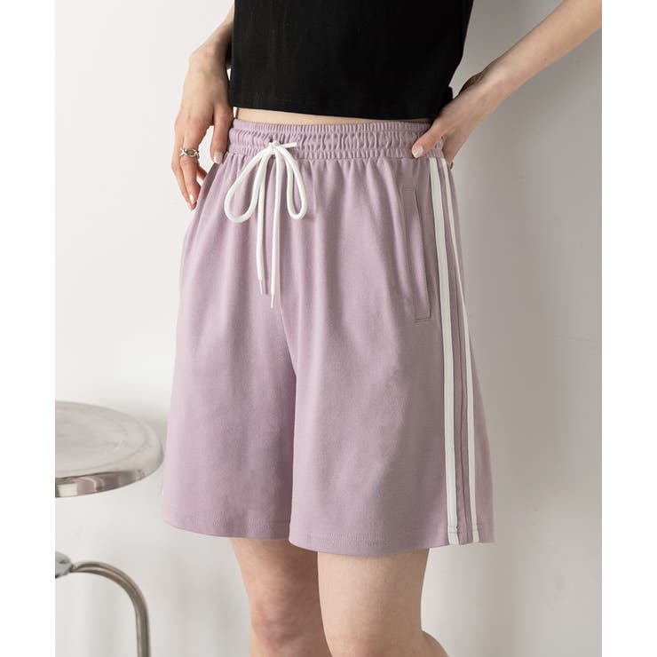 サイドライン スムースショートパンツ | ad thie | 詳細画像24 