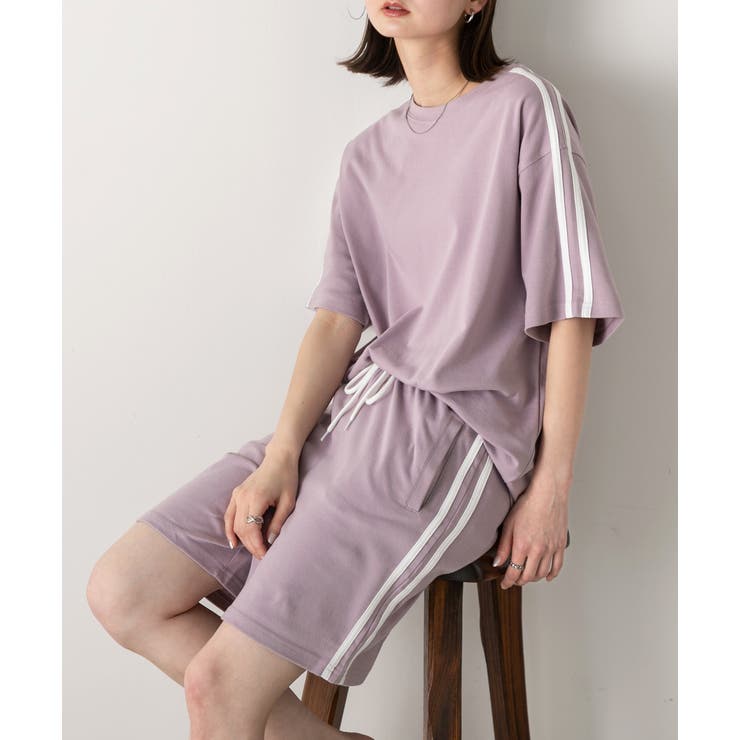 サイドライン スムースショートパンツ | ad thie | 詳細画像28 