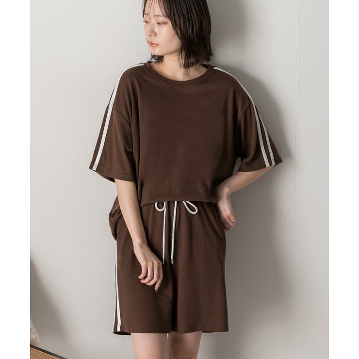 サイドライン スムースショートパンツ | ad thie | 詳細画像30 