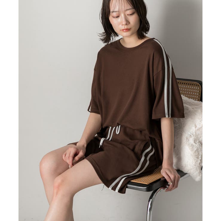 サイドライン スムースショートパンツ | ad thie | 詳細画像32 