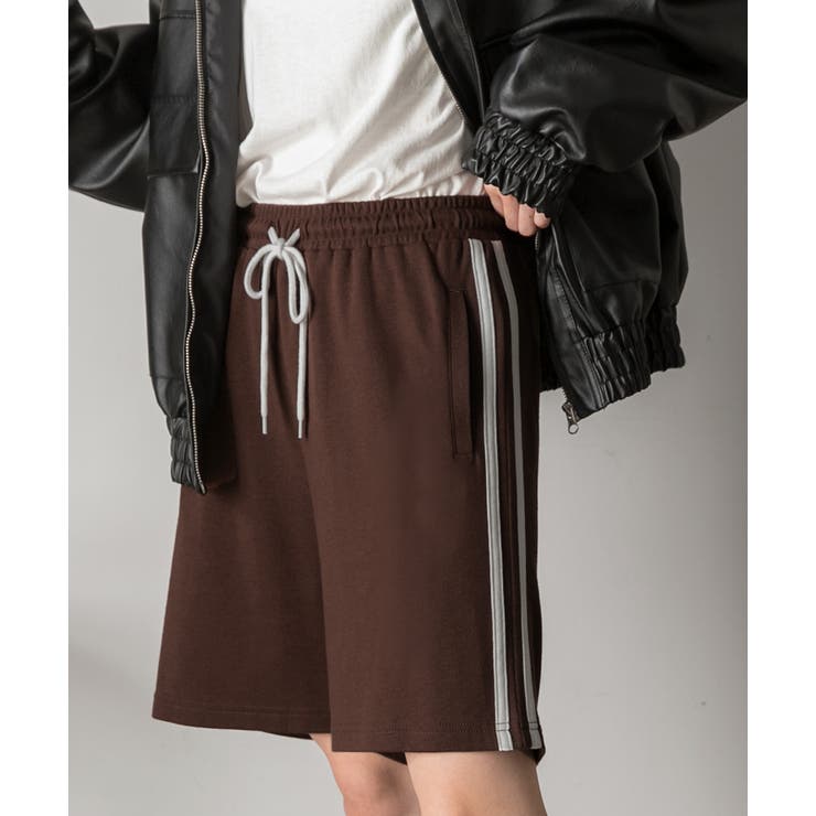 サイドライン スムースショートパンツ | ad thie | 詳細画像37 