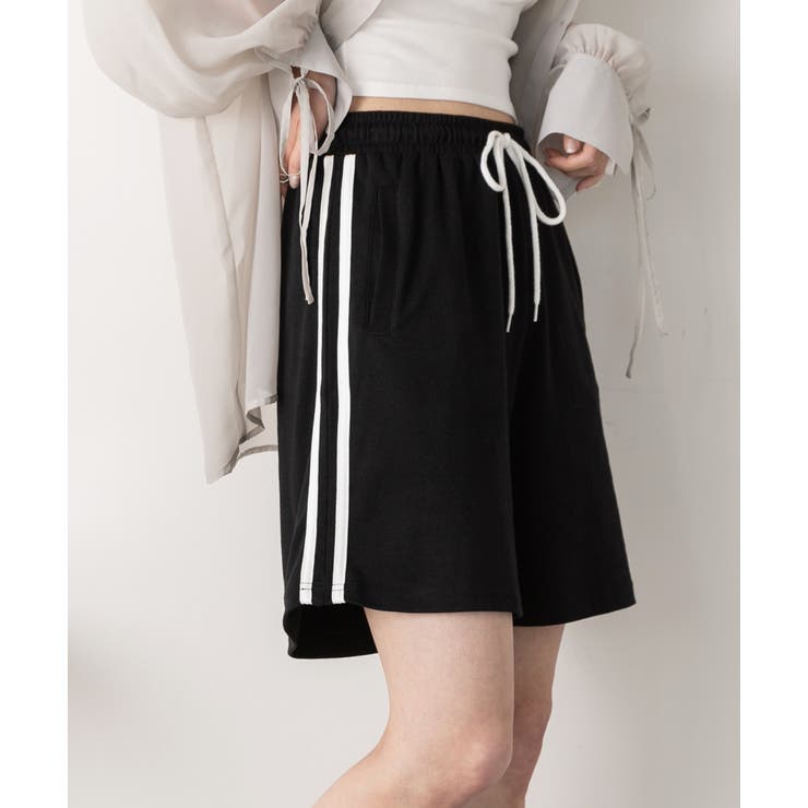 サイドライン スムースショートパンツ | ad thie | 詳細画像4 