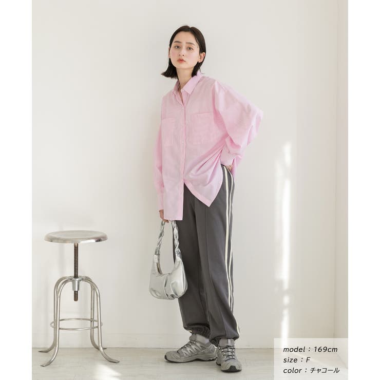 ピンタック サイドラインジョガーパンツ | ad thie | 詳細画像10 