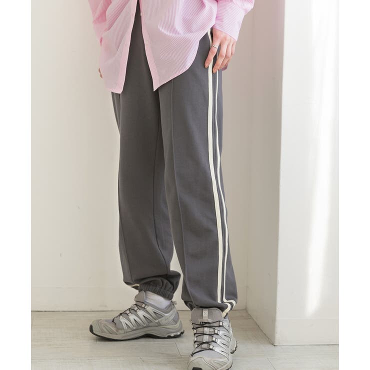 ピンタック サイドラインジョガーパンツ | ad thie | 詳細画像16 