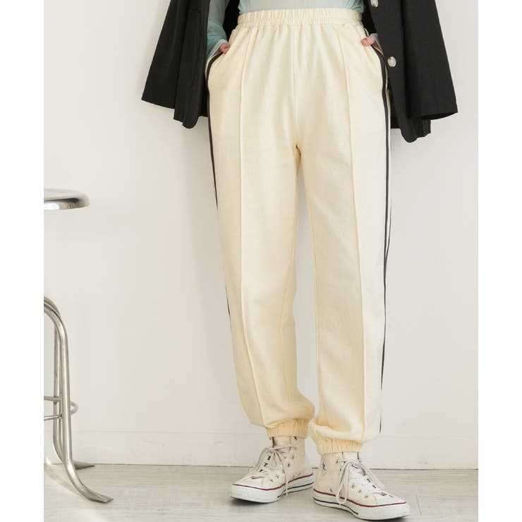 ピンタック サイドラインジョガーパンツ | ad thie | 詳細画像23 