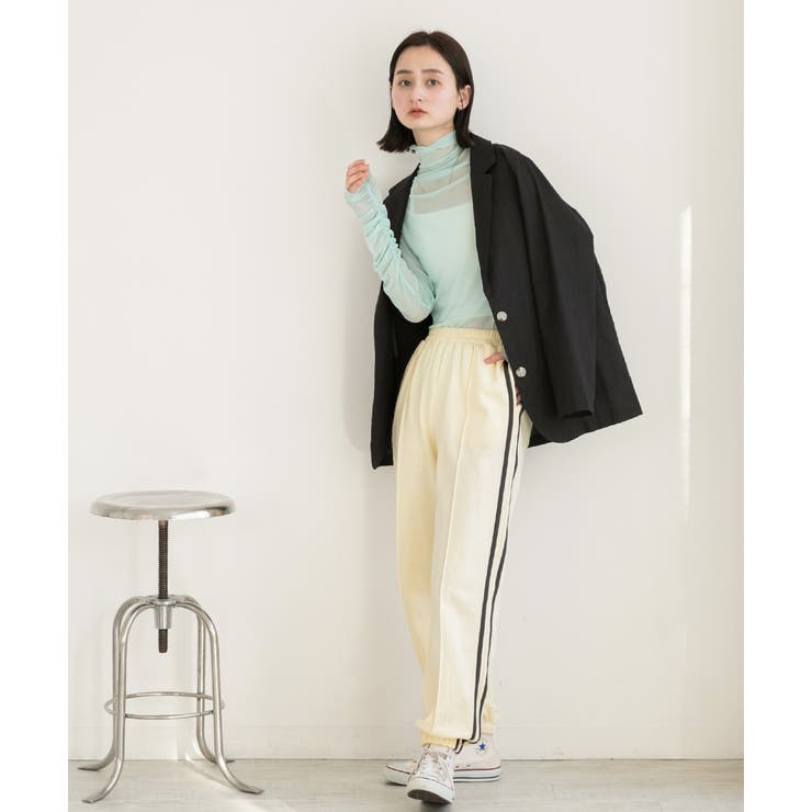 ピンタック サイドラインジョガーパンツ | ad thie | 詳細画像25 