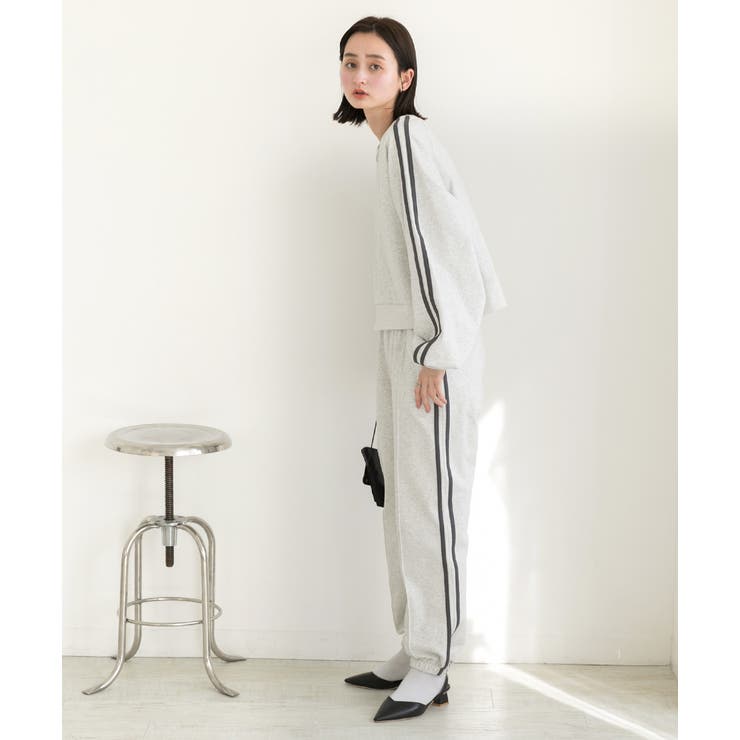 ピンタック サイドラインジョガーパンツ | ad thie | 詳細画像9 