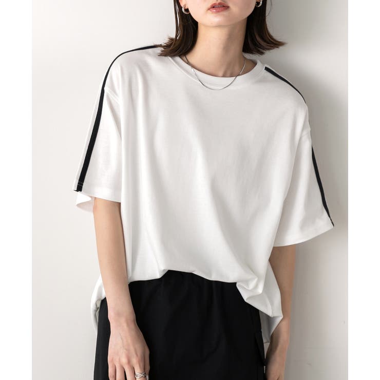 サイドライン スムースTシャツ | ad thie | 詳細画像16 