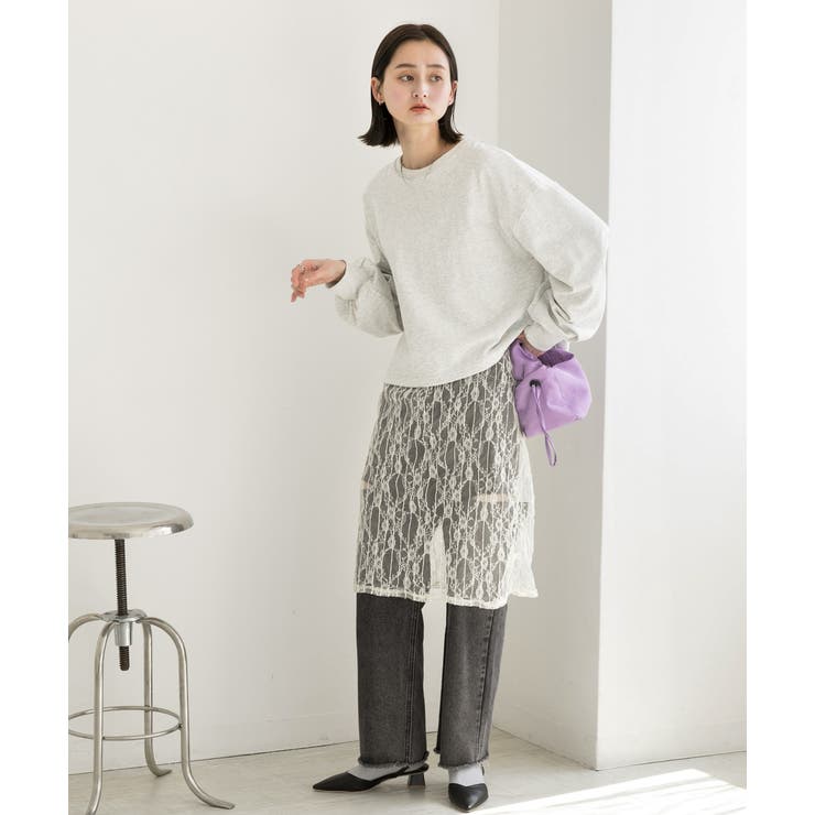 ボリュームスリーブ ショート丈プルオーバー | ad thie | 詳細画像16 