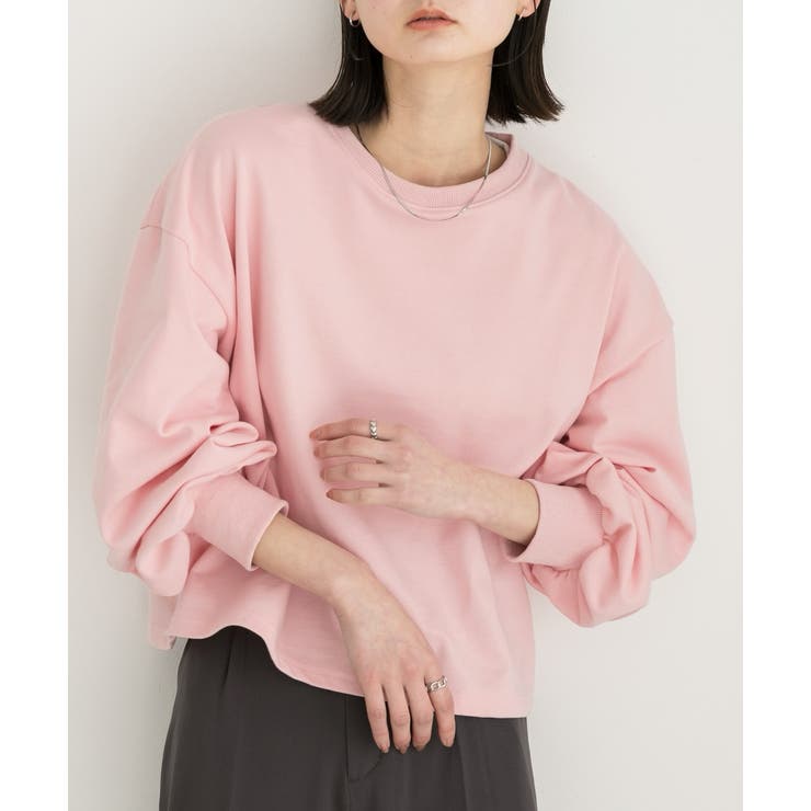 ボリュームスリーブ ショート丈プルオーバー | ad thie | 詳細画像19 