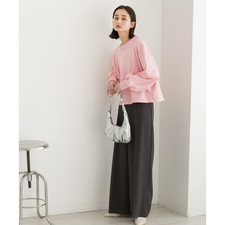 ボリュームスリーブ ショート丈プルオーバー | ad thie | 詳細画像22 