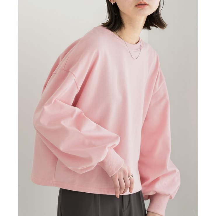 ボリュームスリーブ ショート丈プルオーバー | ad thie | 詳細画像24 