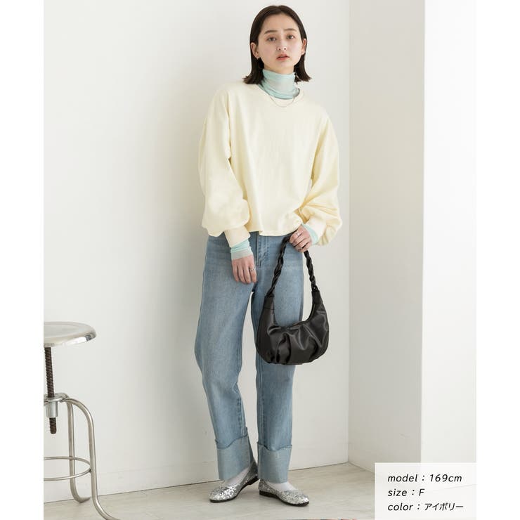 ボリュームスリーブ ショート丈プルオーバー | ad thie | 詳細画像26 