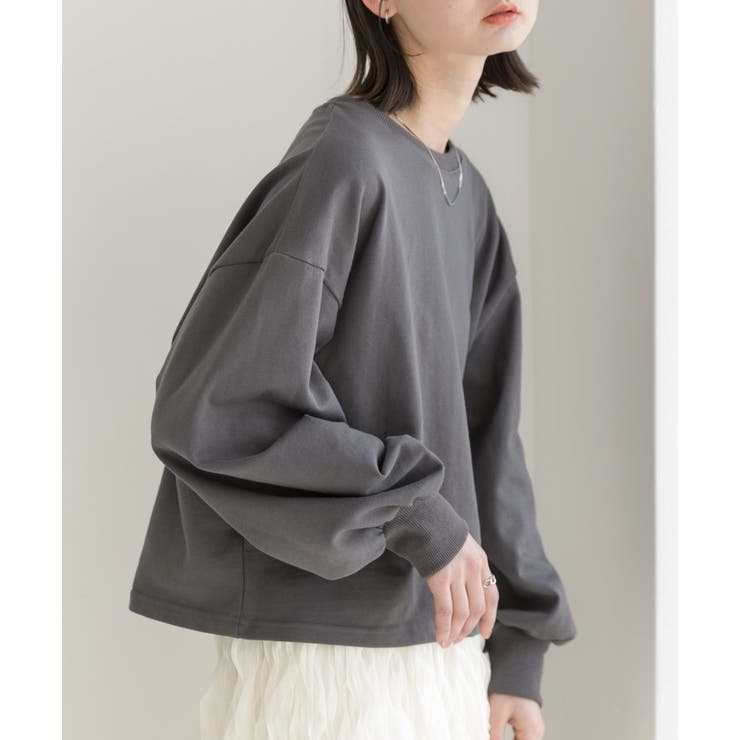 ボリュームスリーブ ショート丈プルオーバー | ad thie | 詳細画像36 