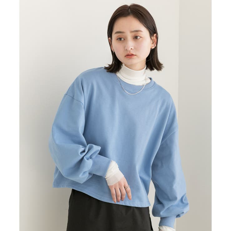 ボリュームスリーブ ショート丈プルオーバー | ad thie | 詳細画像9 