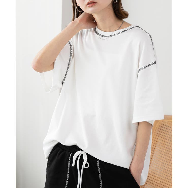 配色ステッチ ルームウエアセット | ad thie | 詳細画像13