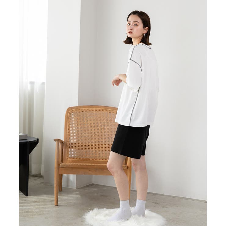 配色ステッチ ルームウエアセット | ad thie | 詳細画像16