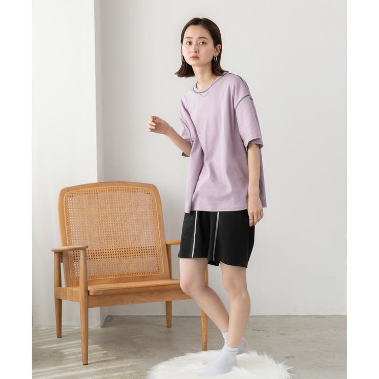 配色ステッチ ルームウエアセット | ad thie | 詳細画像19