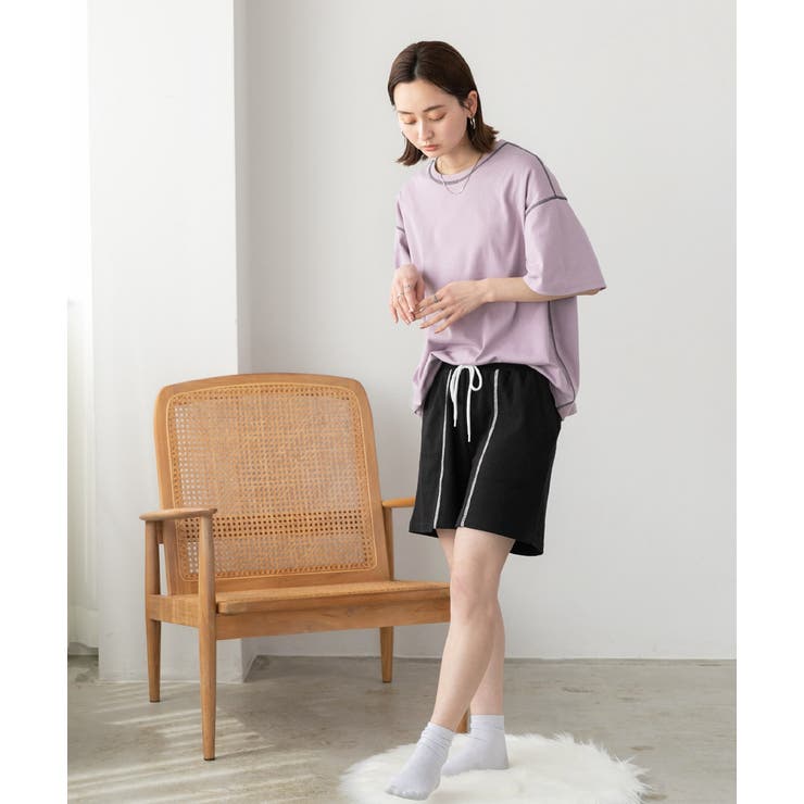 配色ステッチ ルームウエアセット | ad thie | 詳細画像20