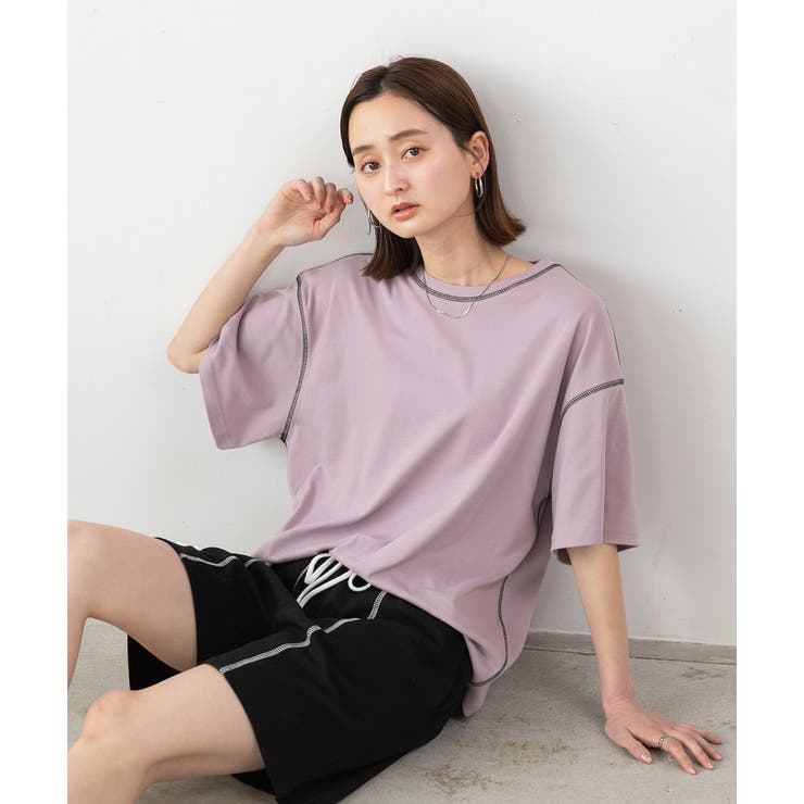 配色ステッチ ルームウエアセット | ad thie | 詳細画像21