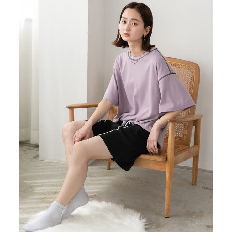 配色ステッチ ルームウエアセット | ad thie | 詳細画像23