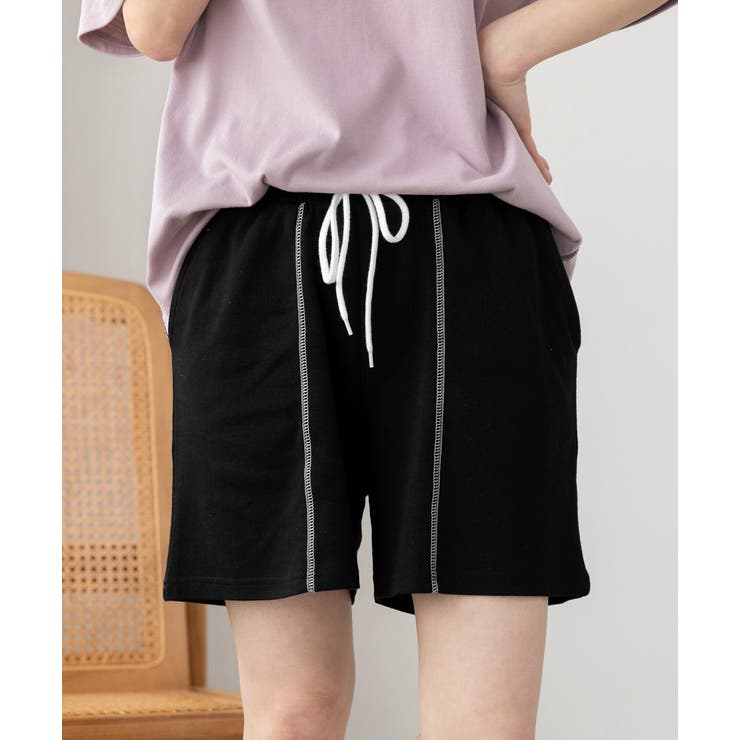 配色ステッチ ルームウエアセット | ad thie | 詳細画像25