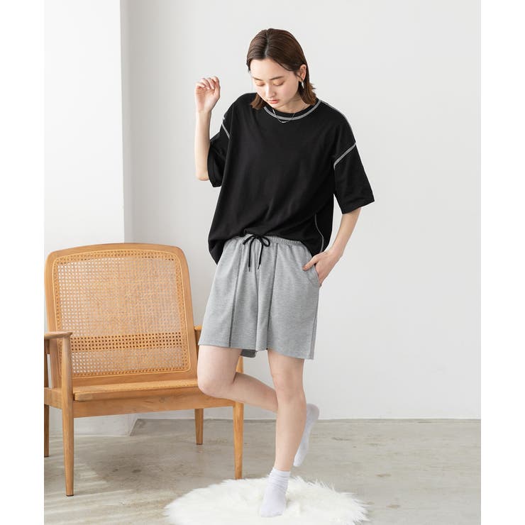 配色ステッチ ルームウエアセット | ad thie | 詳細画像28