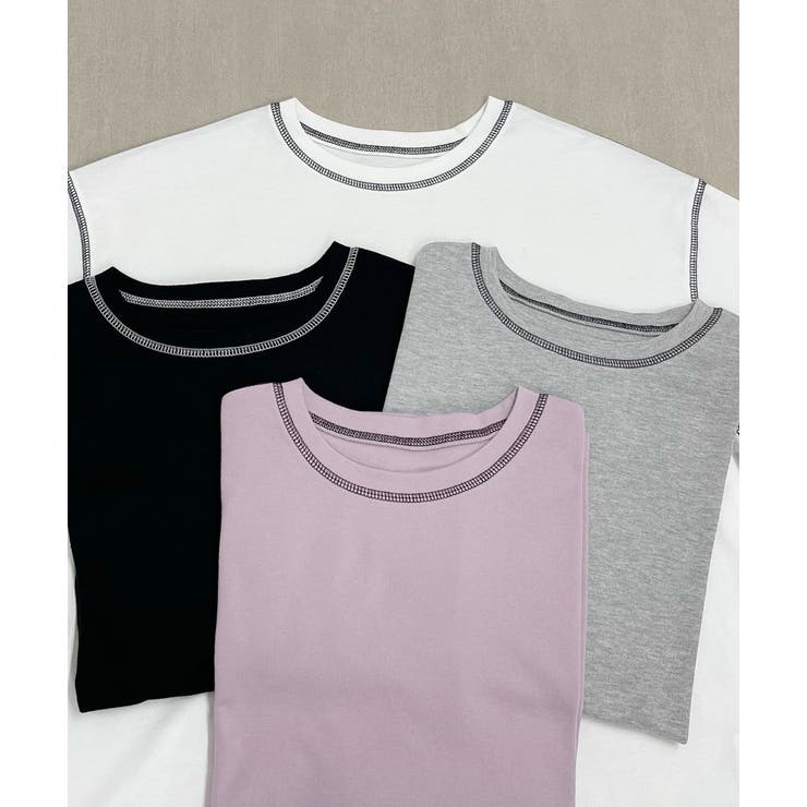 配色ステッチ ルームウエアセット | ad thie | 詳細画像39