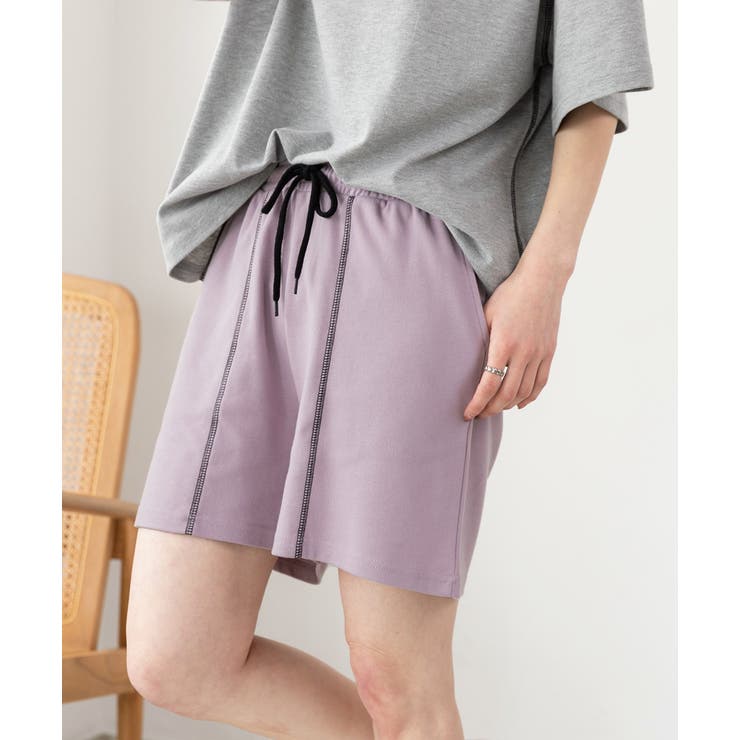 配色ステッチ ルームウエアセット | ad thie | 詳細画像6