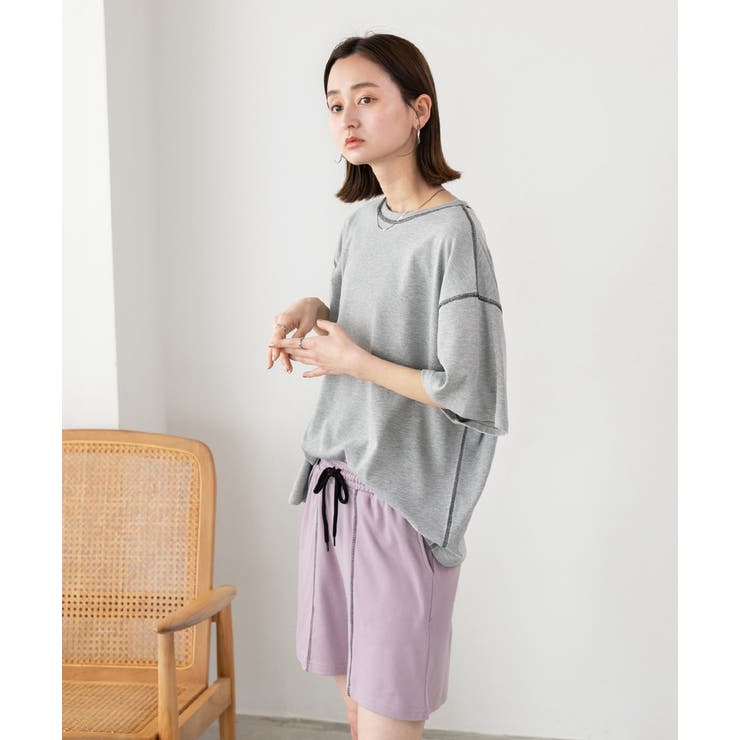 配色ステッチ ルームウエアセット | ad thie | 詳細画像8