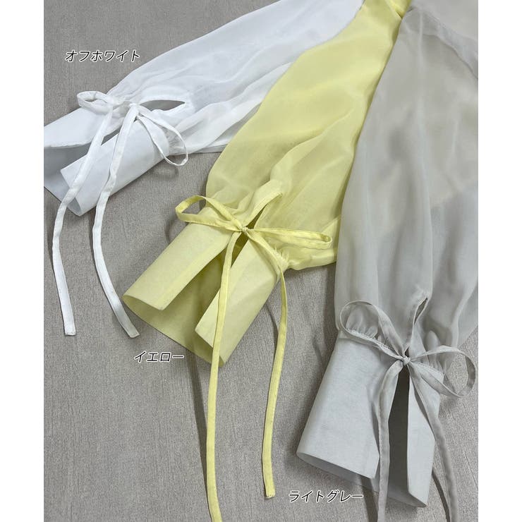 リボンデザイン オーバーシアーシャツ | ad thie | 詳細画像29 