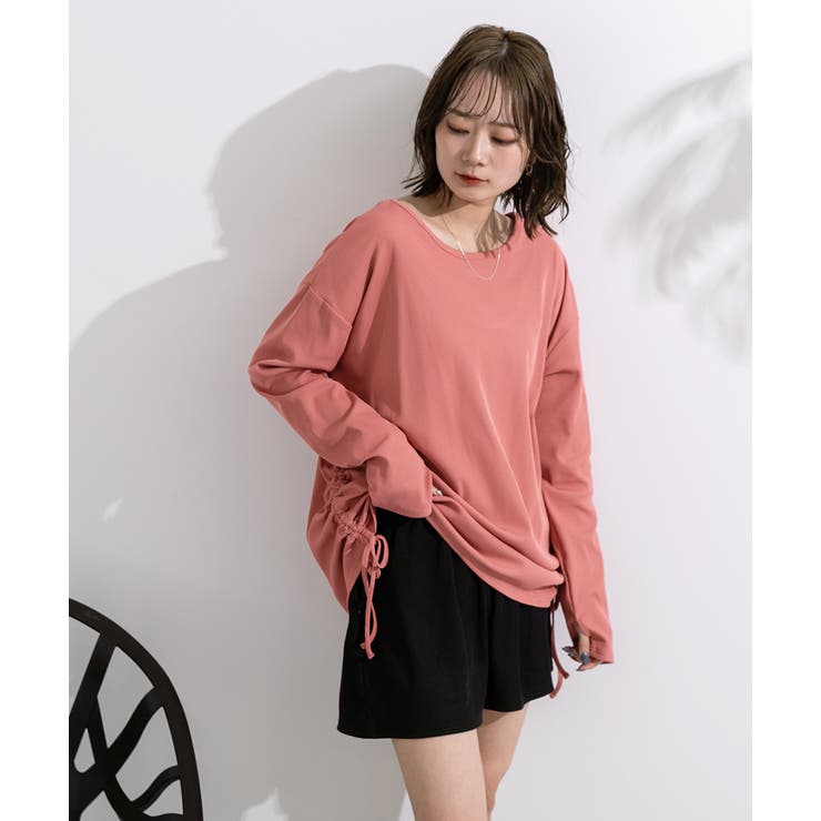 リブ素材ラッシュガード ドロストデザインプルオーバー | ad thie | 詳細画像27 