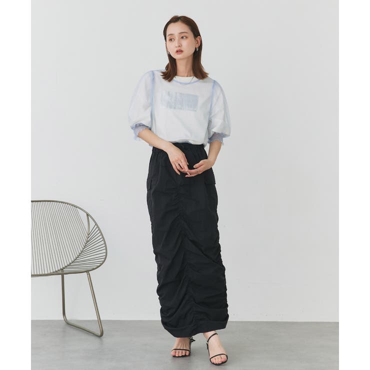 シャーリングチュールブラウス | ad thie | 詳細画像13 