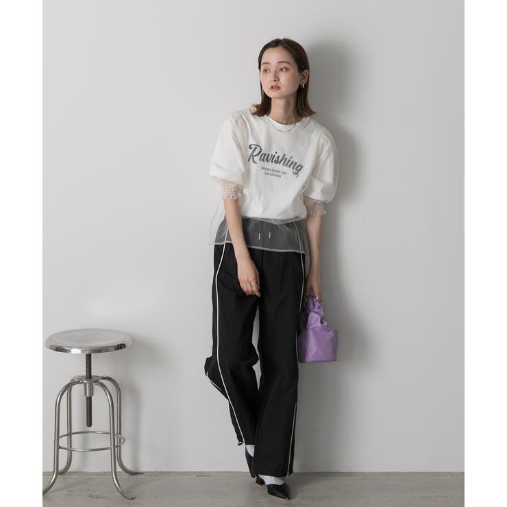 シャーリングチュールブラウス | ad thie | 詳細画像28 