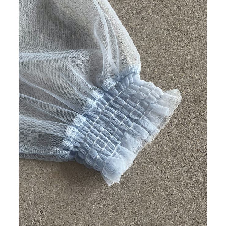 シャーリングチュールブラウス | ad thie | 詳細画像33 